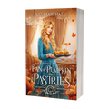 Book cover of 'A Pan of Pumpkin and Pastries' by A.G. Marshall with a woman holding pastries.
